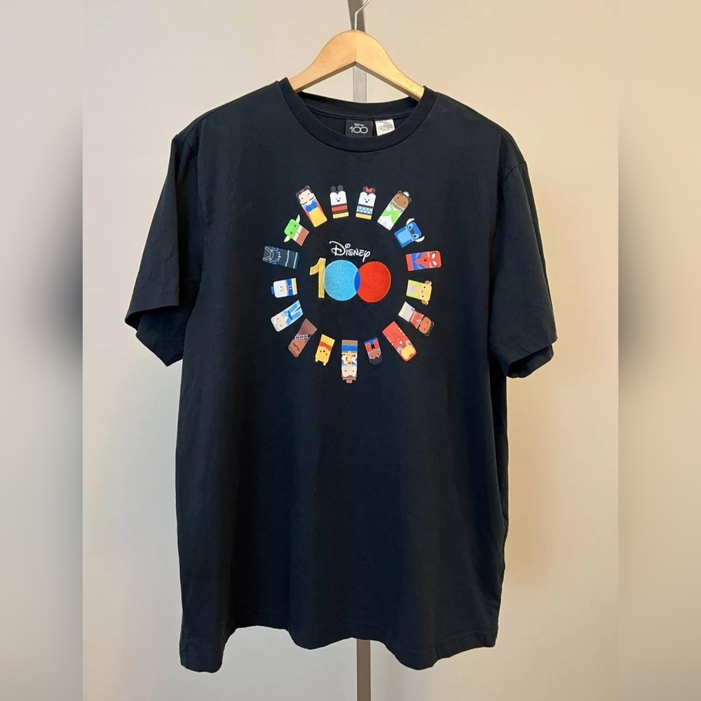 Disney 100 Unified black T-shirt, men's size medium